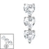 Titanium Internal 3 of Hearts