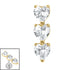 Titanium Internal 3 of Hearts