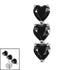Titanium Internal 3 of Hearts
