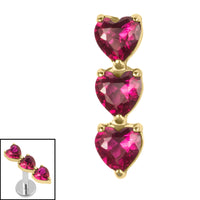 Titanium Internal 3 of Hearts