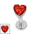 Titanium Internally Threaded Labrets 1.2mm - Titanium True Love