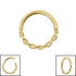 Titanium Entwined Hinged Clicker Ring