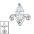 Titanium Internal Jewelled Tulip