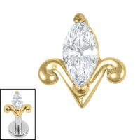 Titanium Internal Jewelled Tulip