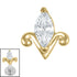 Titanium Internal Jewelled Tulip