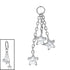 Titanium Charm - Trilogy Jewelled Star