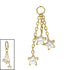 Titanium Charm - Trilogy Jewelled Star