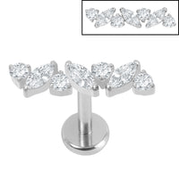 Titanium Internally Threaded Labrets 1.2mm - Titanium Ostara