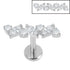 Titanium Internally Threaded Labrets 1.2mm - Titanium Ostara