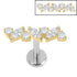 Titanium Internally Threaded Labrets 1.2mm - Titanium Ostara