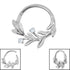 Titanium Secret Garden Hinged Clicker Ring