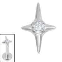 Titanium Internal Jewelled Guiding Star