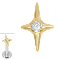 Titanium Internal Jewelled Guiding Star
