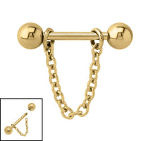 Titanium Single Chain Nipple Bar