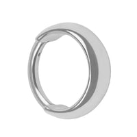 Titanium Reflection Hinged Clicker Ring
