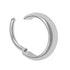 Titanium Reflection Hinged Clicker Ring