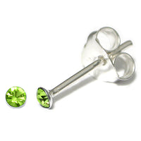 Silver Crystal Studs ST1 - ST2 - ST3 - ST8 - ST9