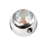 Steel Side-threaded Jewelled Balls 1.6x5mm