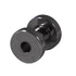 Black Steel Screw Flesh Tunnel