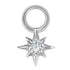 Titanium Mini 8 Point Jewelled Star Charm