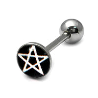 Steel Logo Tongue Bars (8mm Disk)