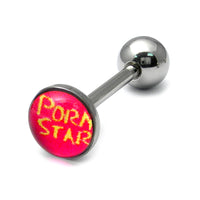 Steel Logo Tongue Bars (8mm Disk)