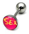 Steel Logo Tongue Bars (8mm Disk)