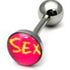 Steel Logo Tongue Bars (8mm Disk)