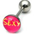 Steel Logo Tongue Bars (8mm Disk)