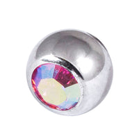 Titanium Threaded Jewelled Balls 1.6x4mm
