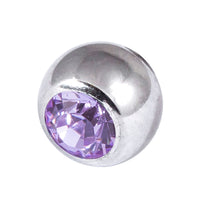 Steel Threaded Jewelled Balls 1.6x4mm