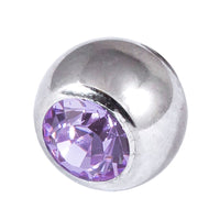 Steel Threaded Jewelled Balls 1.6x6mm