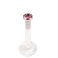 Bioflex Push-fit Labret with Titanium Jewelled Disk (2.35mm Disk)