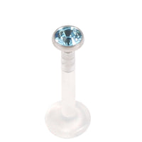 Bioflex Push-fit Labret with Titanium Jewelled Disk (3mm Disk)