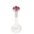 Bioflex Push-fit Labret with Titanium Jewelled Disk (3mm Disk)