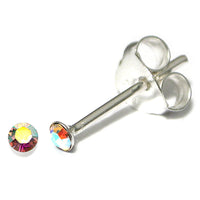 Silver Crystal Studs ST1 - ST2 - ST3 - ST8 - ST9