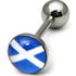 Steel Logo Tongue Bars (8mm Disk)