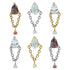 Titanium Internally Threaded Labrets 1.2mm - Cleopatra