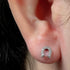 Titanium Internally Threaded Labrets 1.2mm - Claw Set Jewelled Horseshoe