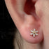 Titanium Internal Claw Set Jewelled Lily Flower Top