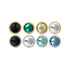 Titanium Internally Threaded Labrets 1.2mm - Jewelled Disk