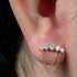 Titanium Internal Double Chain Floating 5 Jewelled Curve Top