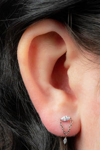 Titanium Internal Jewelled Anais Top