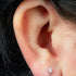 Titanium Internally Threaded Labrets 1.2mm - Titanium Double Marquise Gemini Drop