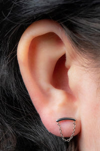 Titanium Internally Threaded Labrets 1.2mm - Titanium Single Loop Chain Drop
