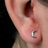 Titanium Internally Threaded Labrets 1.2mm - Eclipse Moon