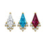 Gold Titanium Internally Threaded Labrets 1.2mm - Claw Set Elara Jewelled Kite