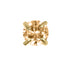 Gold Titanium Internal Claw Set Round CZ Jewel Top