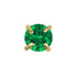 Gold Titanium Internal Claw Set Round CZ Jewel Top