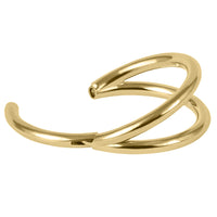 Titanium Double Band Hinged Clicker Ring